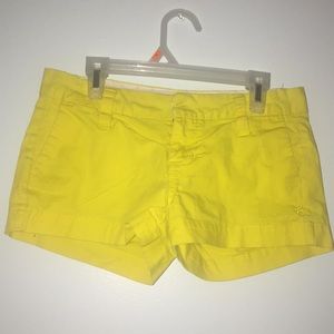Yellow Hurley shorts smoke free home